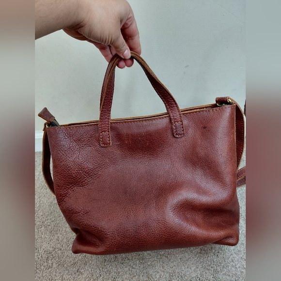 Portland Leather Goods Brown Leather Handbag - Picture 3 of 15